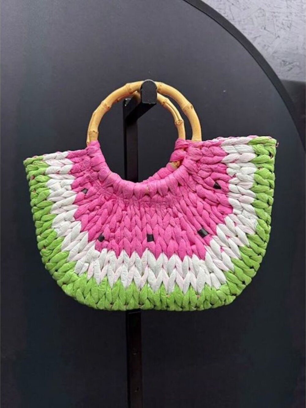 Watermelon Straw Beach Bag Purse